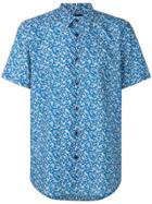 Ps By Paul Smith Botanical-print Shirt - Blue
