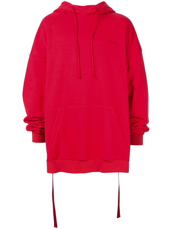 Juun.j Embroidered Logo Hoodie