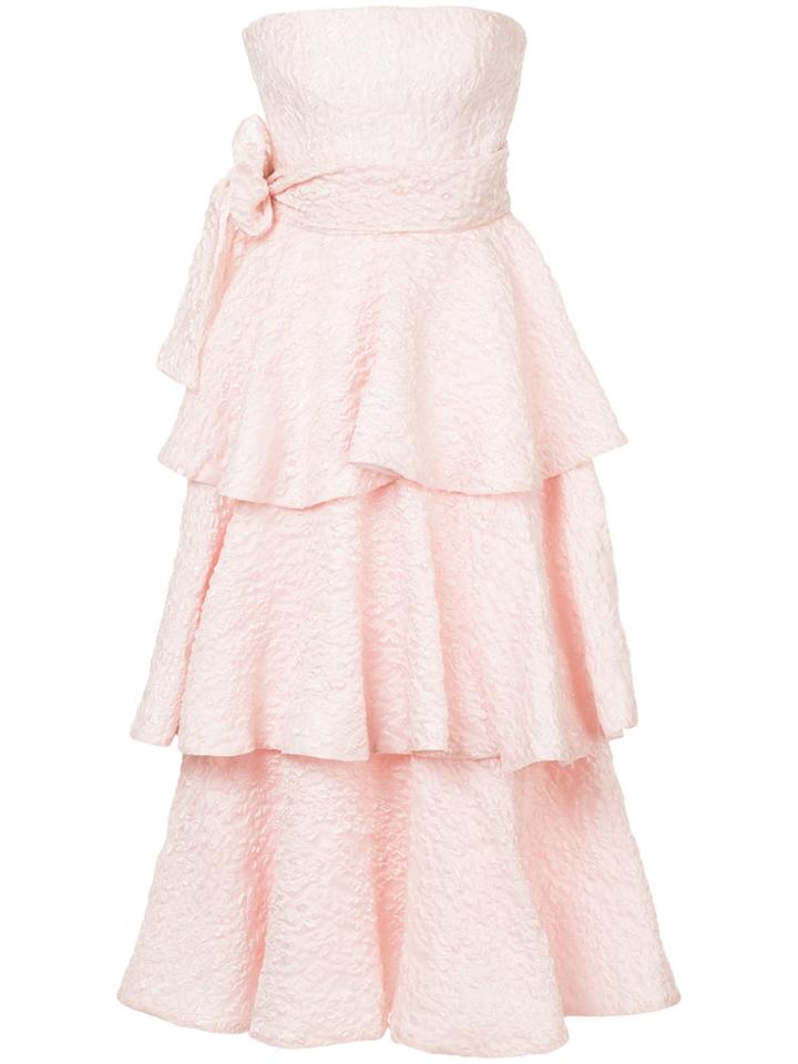 Bambah Rosa Ruffle Dress - Pink & Purple