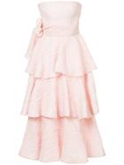 Bambah Rosa Ruffle Dress - Pink & Purple