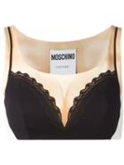 Moschino - Bustier Illusion Crop Top - Women - Viscose/other Fibers - 42, Women's, Black, Viscose/other Fibers