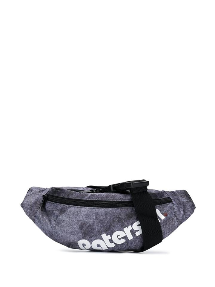 Paterson. Logo Print Bum Bag - Grey