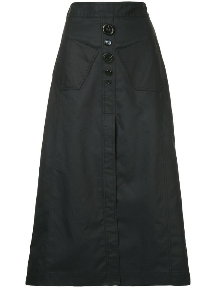 Ellery Aggie A-line Skirt - Blue