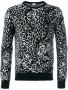 Saint Laurent Leopard Print Sweater