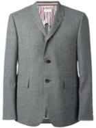 Thom Browne Flap Pockets Blazer, Men's, Size: 2, Grey, Wool/cupro