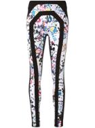No Ka' Oi Printed Perforated Leggings - Black