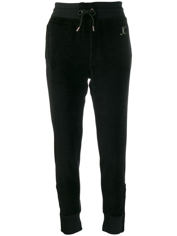 Just Cavalli Logo Plaque Track Pants - Black