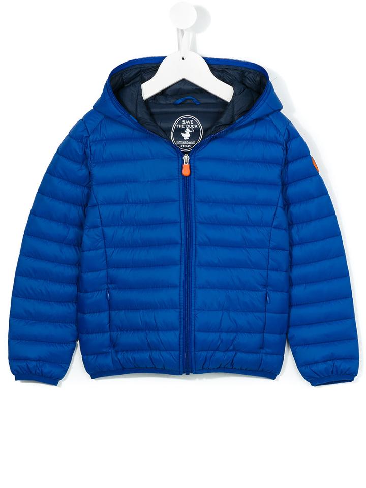 Save The Duck Kids Zipped Padded Coat, Boy's, Size: 10 Yrs, Blue