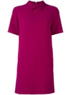 P.a.r.o.s.h. Classic Collar Shortsleeved Dress, Women's, Size: Small, Pink/purple, Polyester/spandex/elastane