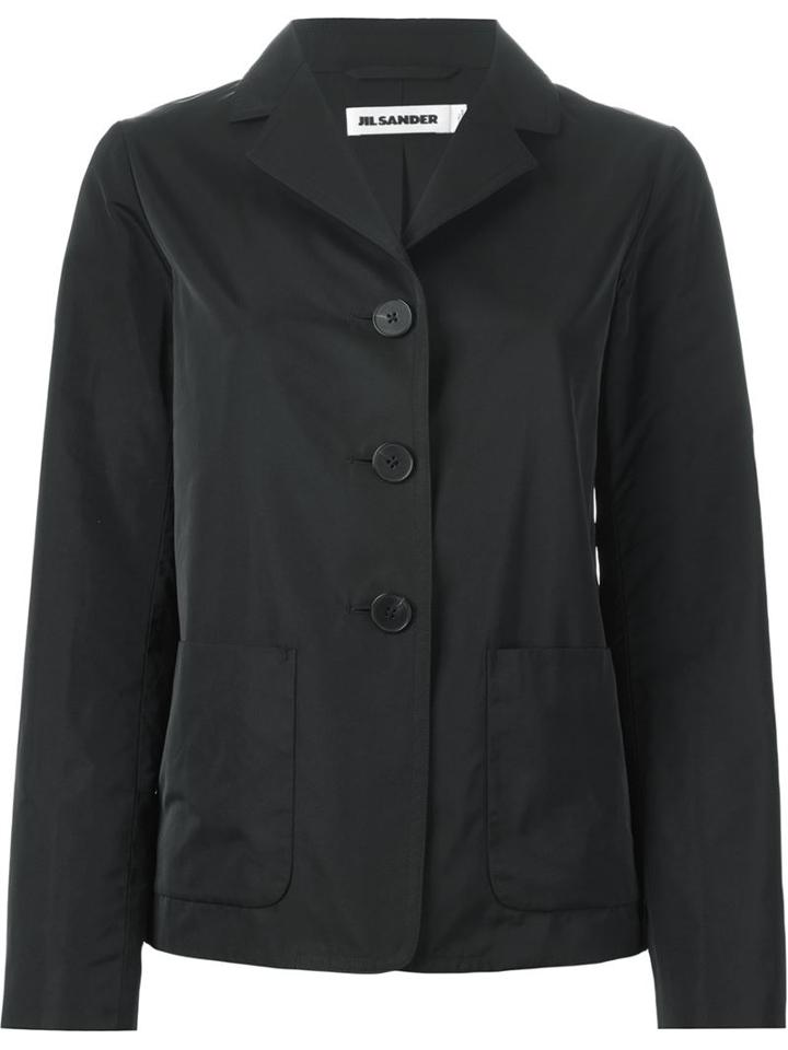 Jil Sander Blazer Jacket, Women's, Size: 40, Black, Polyester/silk
