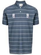 Kent & Curwen Striped Pattern Polo Shirt - Blue