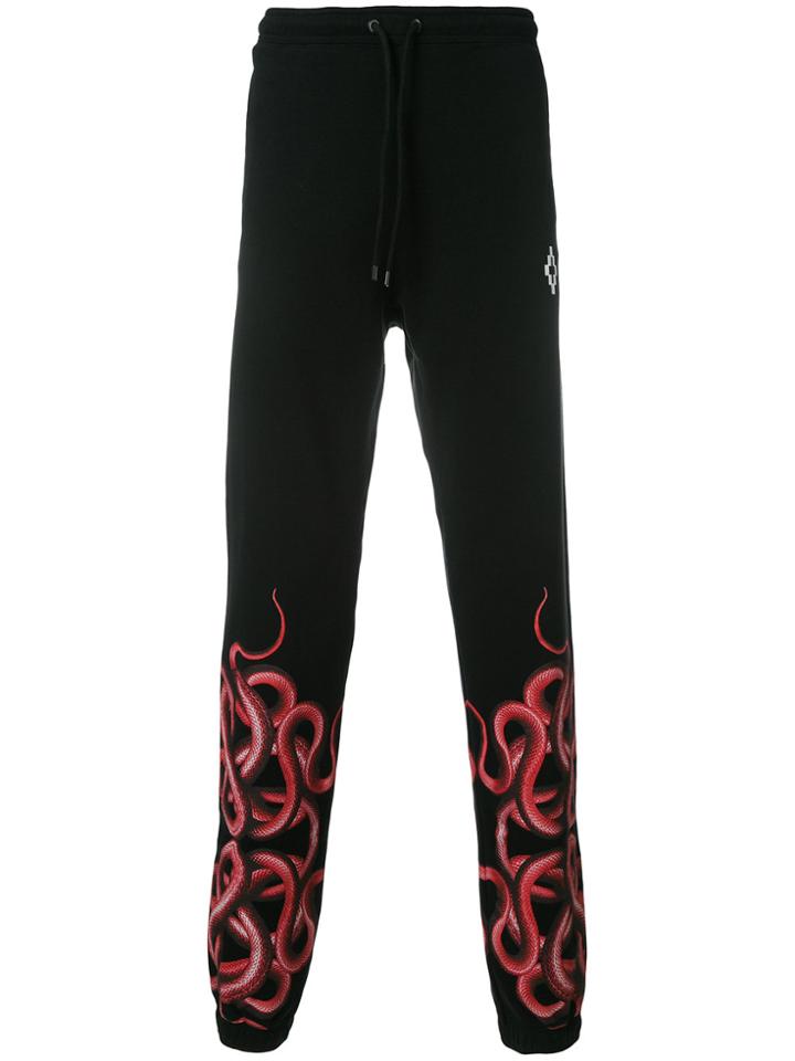 Marcelo Burlon County Of Milan Snake Print Track Pants - Black