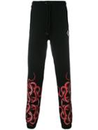 Marcelo Burlon County Of Milan Snake Print Track Pants - Black