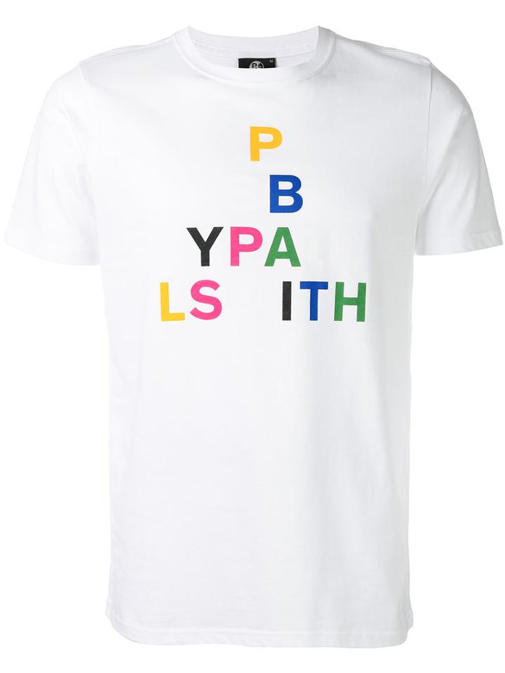 Ps By Paul Smith - Letter Print T-shirt - Men - Organic Cotton - Xl, White, Organic Cotton