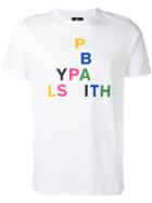 Ps By Paul Smith - Letter Print T-shirt - Men - Organic Cotton - Xl, White, Organic Cotton