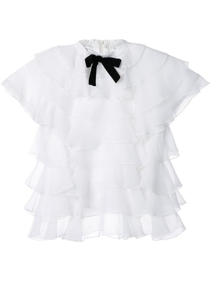 Macgraw Bon Bon Blouse, Women's, Size: 10, White, Silk