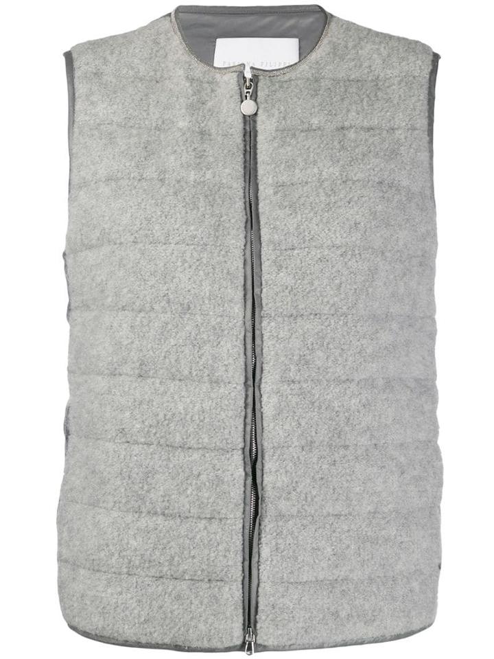 Fabiana Filippi Zipped Padded Gilet - Grey