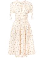 Brock Collection Floral Print Midi Dress - Neutrals