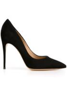 Salvatore Ferragamo Susi Pumps, Women's, Size: 10.5, Black, Calf Suede/leather