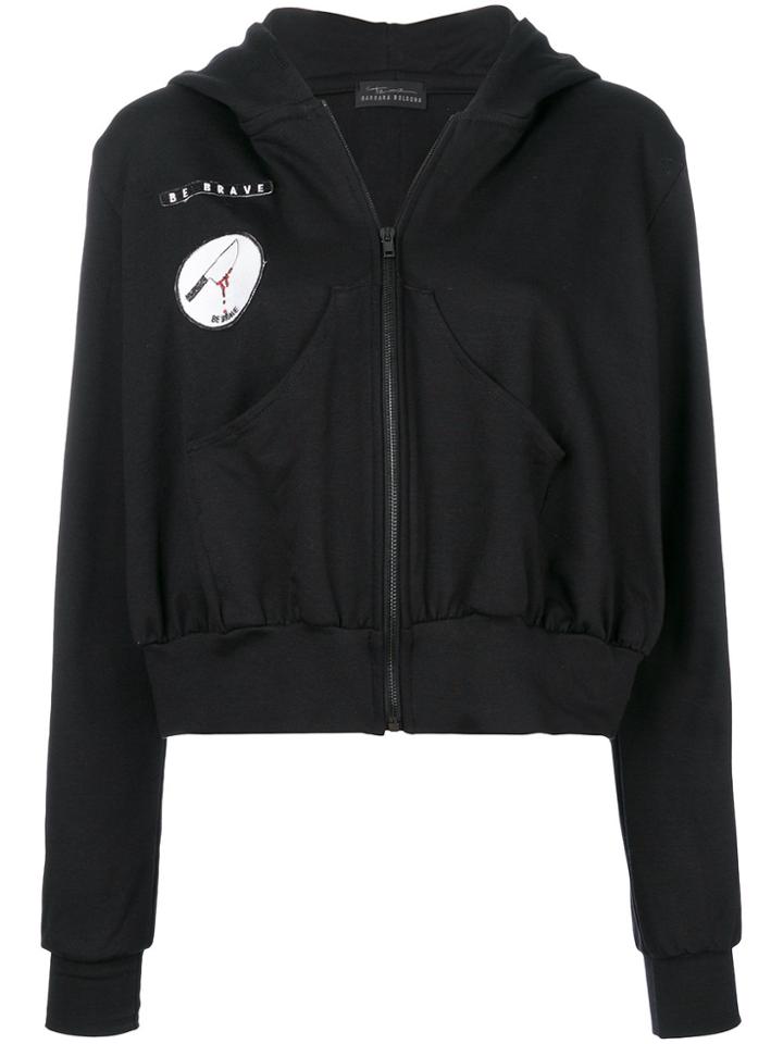 Barbara Bologna Zipped Hoodie - Black