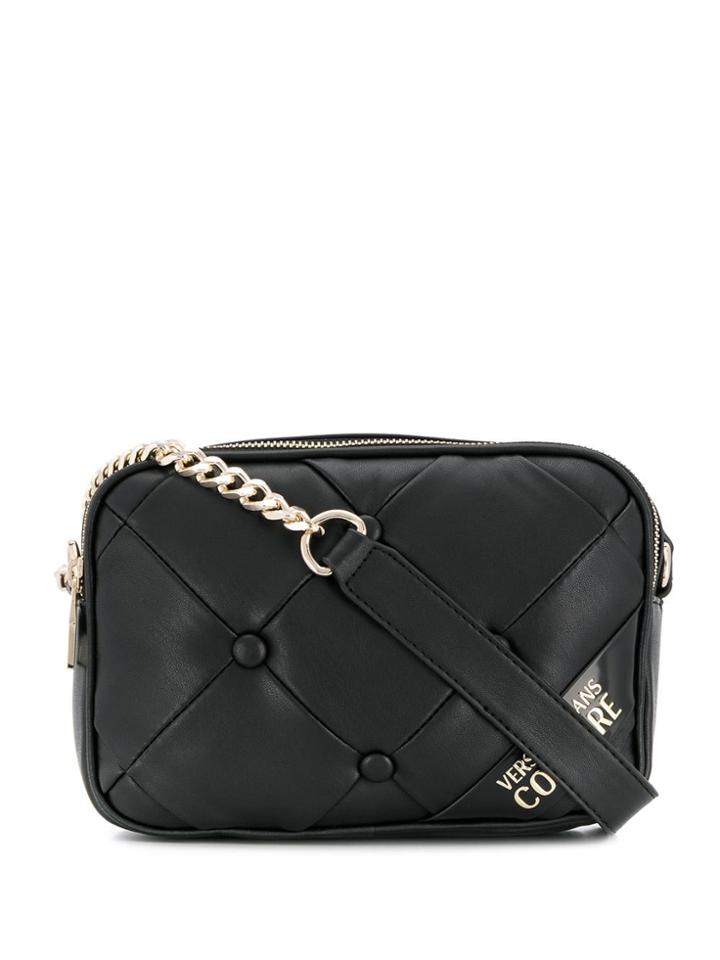 Versace Jeans Couture Cushioned Shoulder Bag - Black