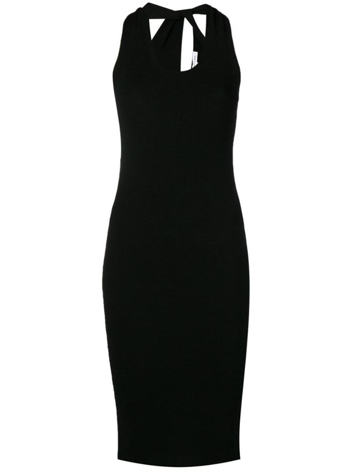 Helmut Lang Fitted Midi Dress - Black