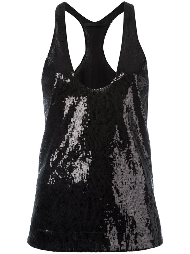 Haider Ackermann Sequin Tank Top - Black
