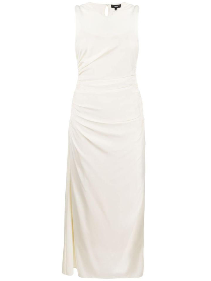 Theory Stretch Twisted Dress - White