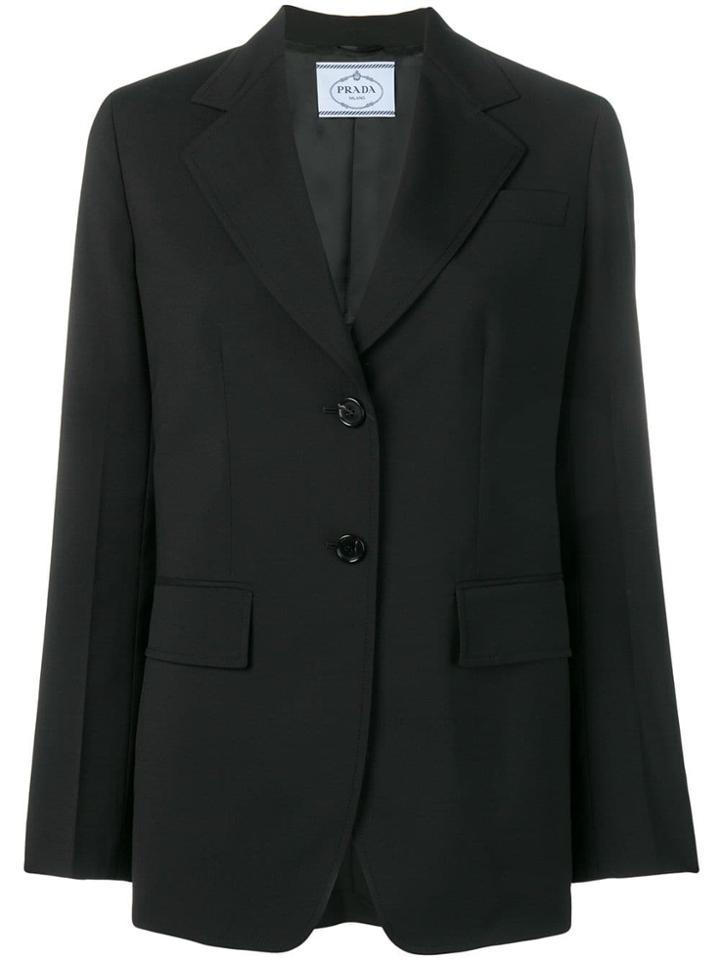 Prada Classic Tailored Blazer - Black