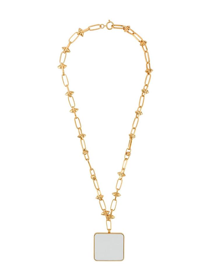 Marni Oversized Square Pendant Necklace - Gold