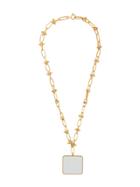 Marni Oversized Square Pendant Necklace - Gold