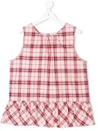 Burberry Kids Checked Tunic Top - Pink & Purple