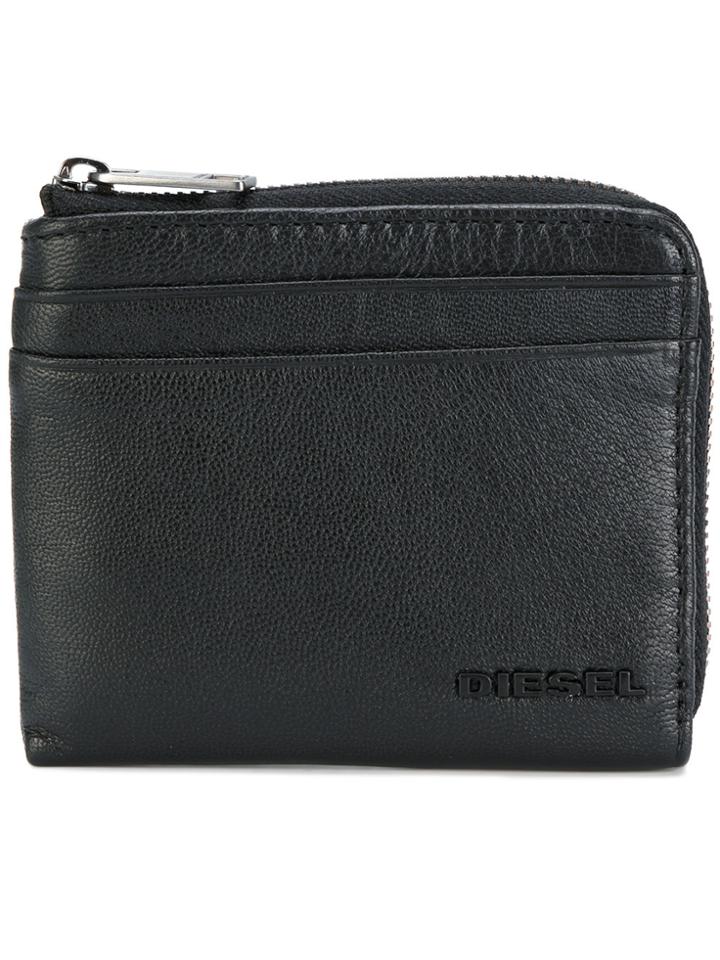 Diesel Small Zipped Wallet - Black