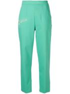 Emilio Pucci Pucci Embroidered Cropped Tailored Trousers - Green