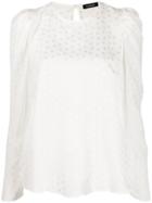 P.a.r.o.s.h. Star Embroidered Blouse - White