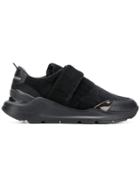 Leather Crown Low-top Sneakers - Black