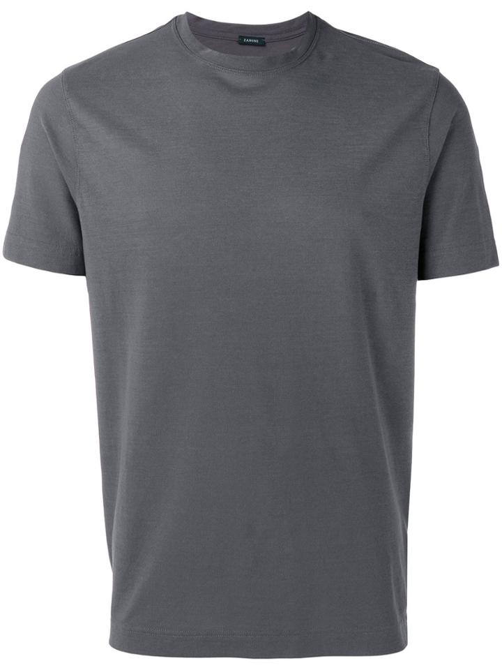 Zanone Crew Neck T-shirt - Grey