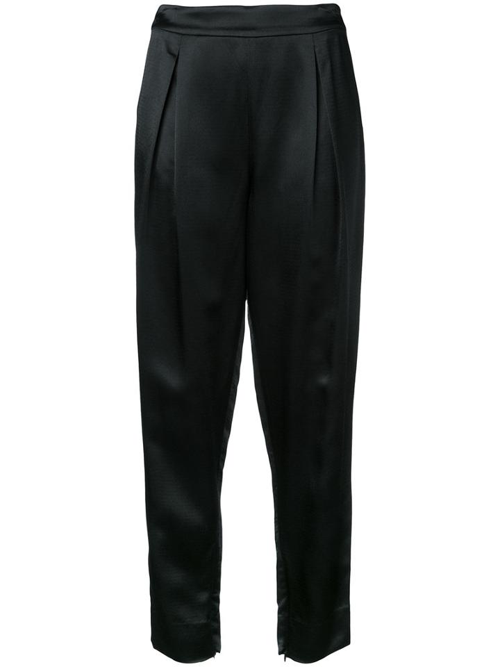 Diane Von Furstenberg - Tapered Trousers - Women - Viscose - 6, Black, Viscose