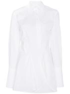 Wright Le Chapelain Asymmetric Long Sleeve Shirt - White