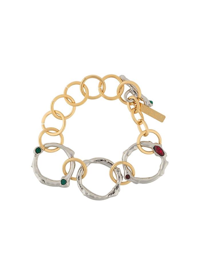 Marni Interlocking Hoop Bracelet - Metallic