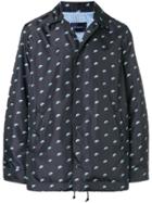 John Undercover Ufo Graphic Print Coach Jacket - Black