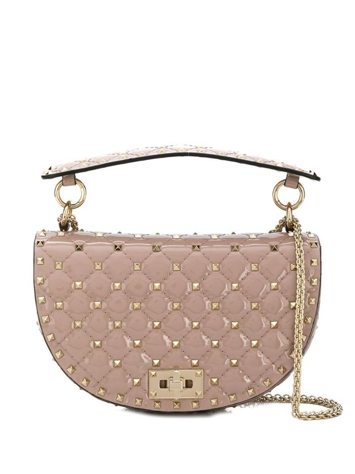 Valentino Valentino Garavani Rockstud Spike Saddle Bag - Neutrals