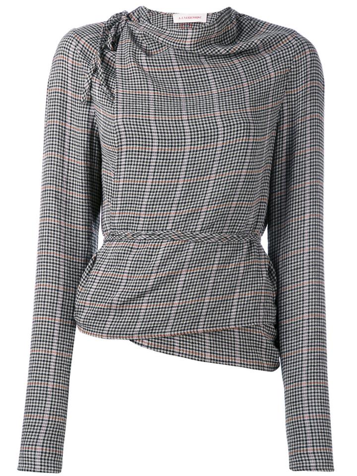 A.f.vandevorst Checked Top - Multicolour