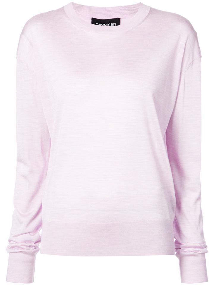 Calvin Klein 205w39nyc Long Sleeved Top - Pink & Purple