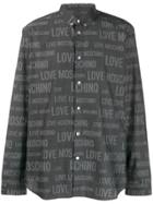 Love Moschino Logo Print Shirt - Grey