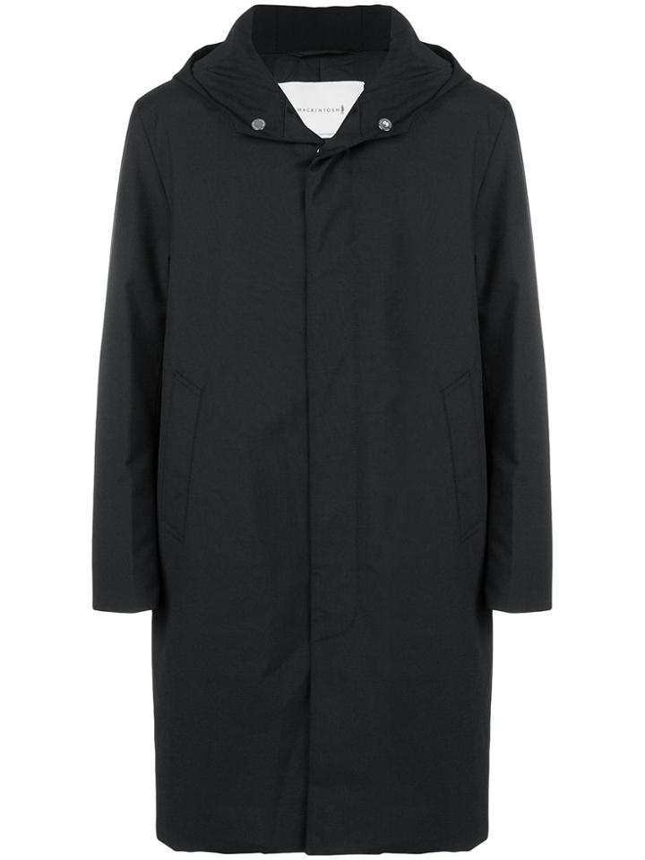 Mackintosh Hooded Mid-length Coat - Black