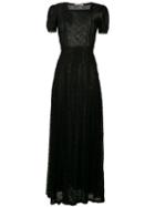 Amen Lace Empire Dress, Women's, Size: 44, Black, Polyamide/viscose