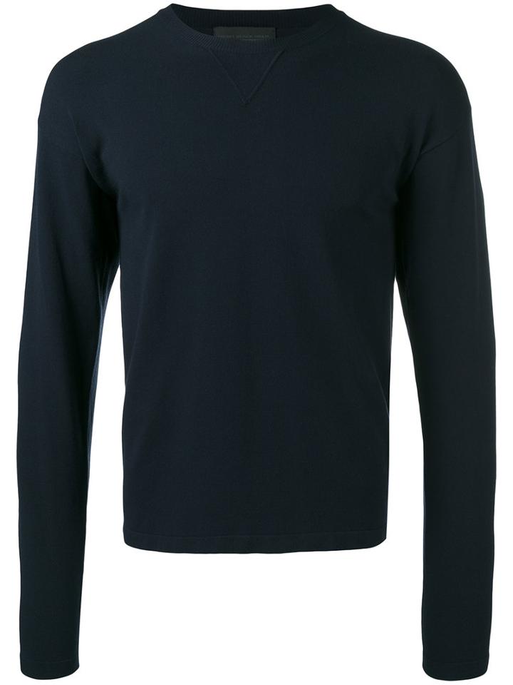 Diesel Black Gold - Crew Neck Jumper - Men - Polyester/viscose - Xxl, Blue, Polyester/viscose