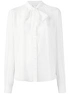 Diane Von Furstenberg 'alvanna' Blouse, Women's, Size: 8, White, Silk/polyester