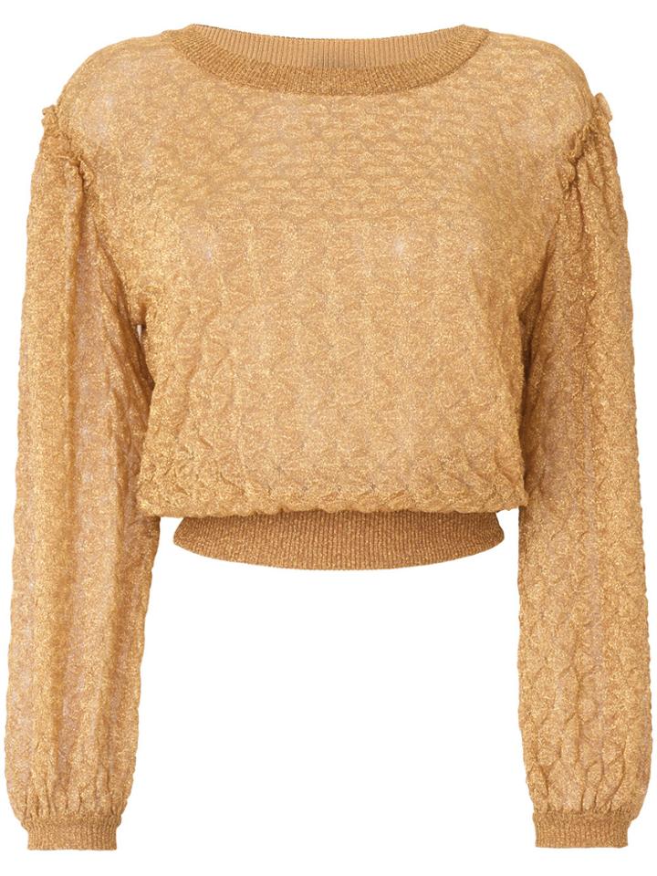 Missoni Glitter-effect Embroidered Sweater - Metallic